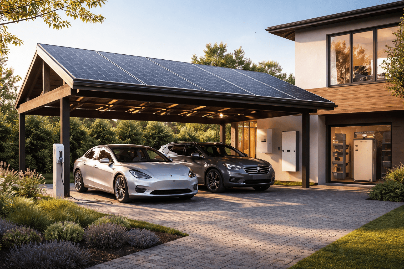 carport met thuisbatterij carport met thuisbatterij