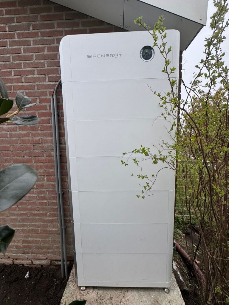 Sigenergy thuisbatterij geïnstalleerd in Mijdrecht
