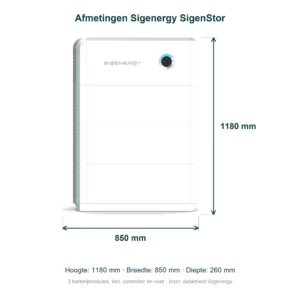 Sigenergy SigenStor thuisbatterij 54 kWh – inclusief installatie